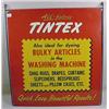 Image 1 : VINTAGE TINTEX ADVERTISING SIGN - Enamel on Tin. A
