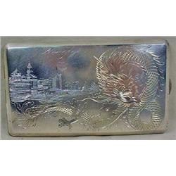 WW2 SHANGHAI CIGARETTE CASE - Marked Silver on the
