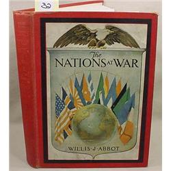 1918  THE NATIONS AT WAR  HARDCOVER BOOK - Numerou