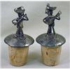 Image 1 : PAIR OF 2 VINTAGE MEXICAN MUSICIANS FIGURAL BOTTLE