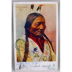 1904 SITTING BULL F. A. RINEHART POSTCARD