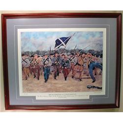 LARGE FRAMED LTD. ED. CIVIL WAR ART PRINT  BREAKTH