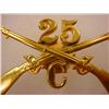 Image 3 : INDIAN WAR ERA BUFFALO SOLDIER CAP INSIGNIA - 25th
