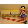 Image 1 : VINTAGE TIGHT ROPE UNICYCLING CLOWN TOY - IN ORIG.