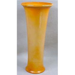 VINTAGE COWAN ORANGE LUSTRE VASE - Approx. 9.5  ta