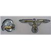 Image 2 : LOT OF 2 WW2 GERMAN NAZI SS CAP INSIGNIA