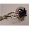 Image 2 : 14K WHITE GOLD LADIES BLACK AND WHITE DIAMOND RING