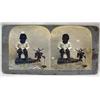 Image 1 : ANTIQUE BLACK AMERICANA PHOTO STEREOVIEW CARD OF T