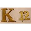 Image 1 : CIVIL WAR ERA REGIMENTAL NUMBER AND COMPANY INSIGN