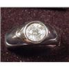 Image 1 : 14K WHITE GOLD SOLITAIRE DIAMOND RING - Comes with