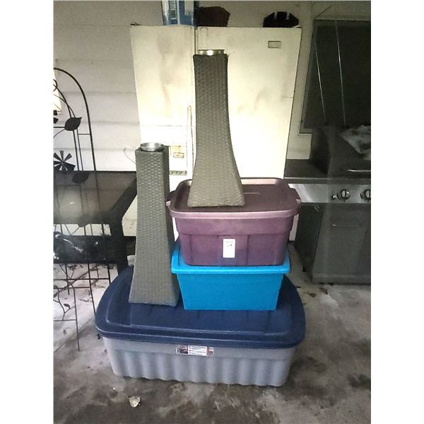 Outdoor Light Stands & Containers B