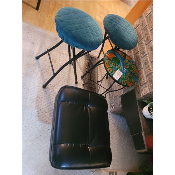 Stools, Peacock Side Table A