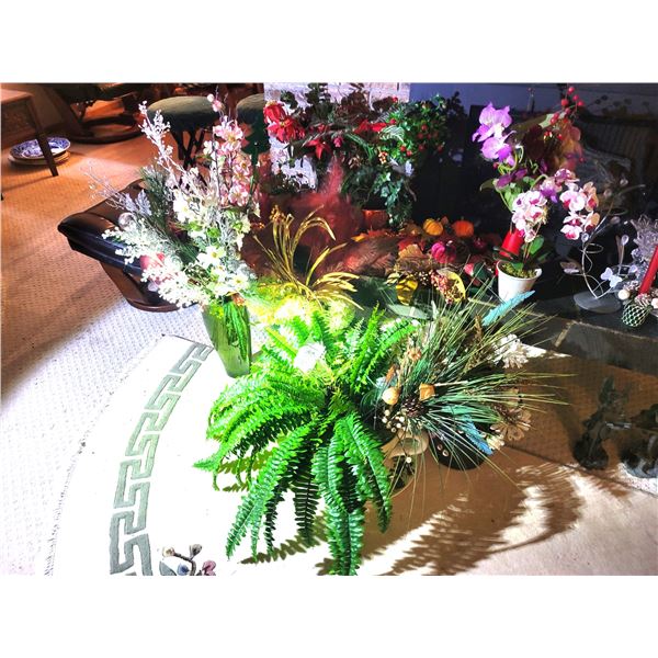 Faux Flowers, Vases A