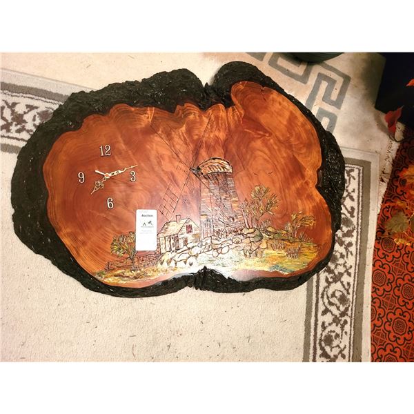 Burl Clock B