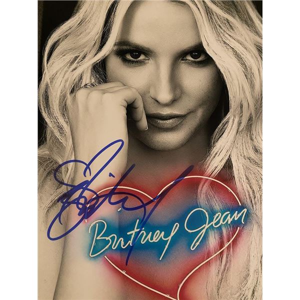 Britney Spears signed photo
