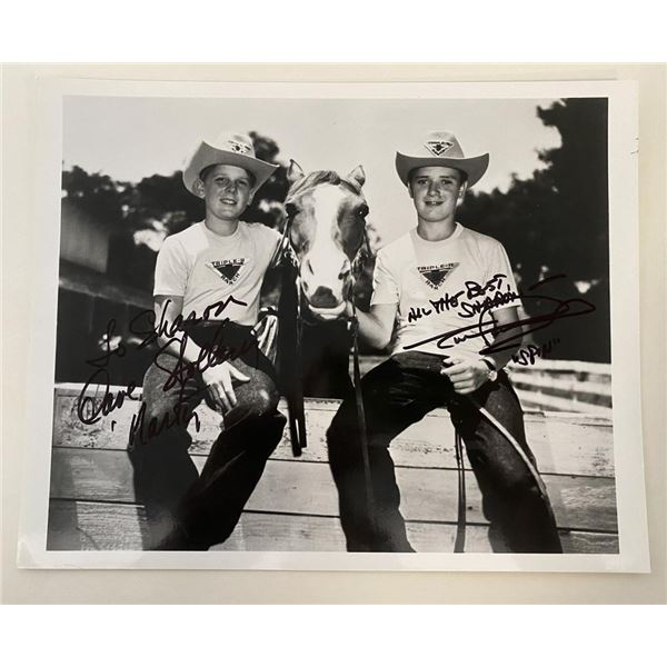 Mouseketeers Spin and Marty signed photo