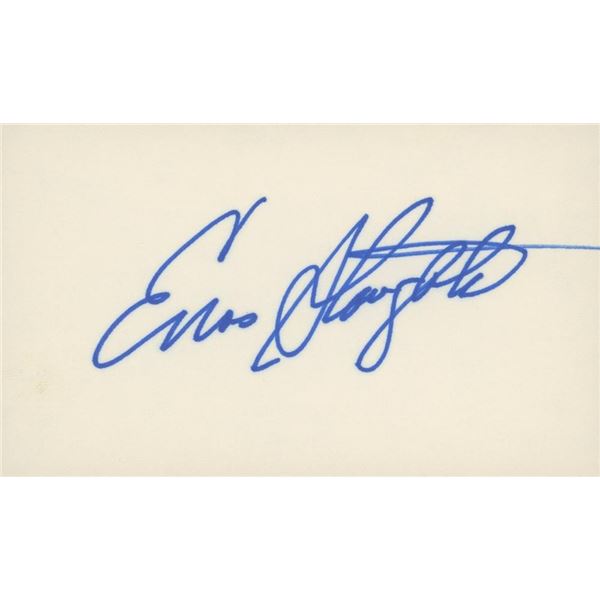 Enos Slaughter original signature