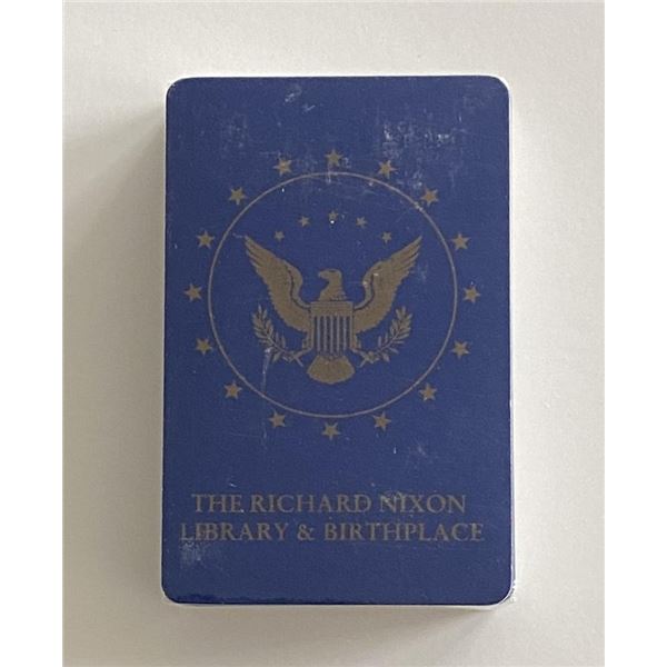 The RIchard Nixon Library & Birthplace seal playing cards