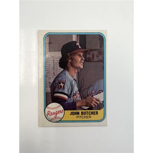 John Butcher signed trading card