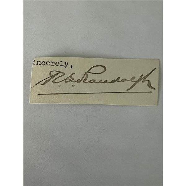 RS Randolph signature cut