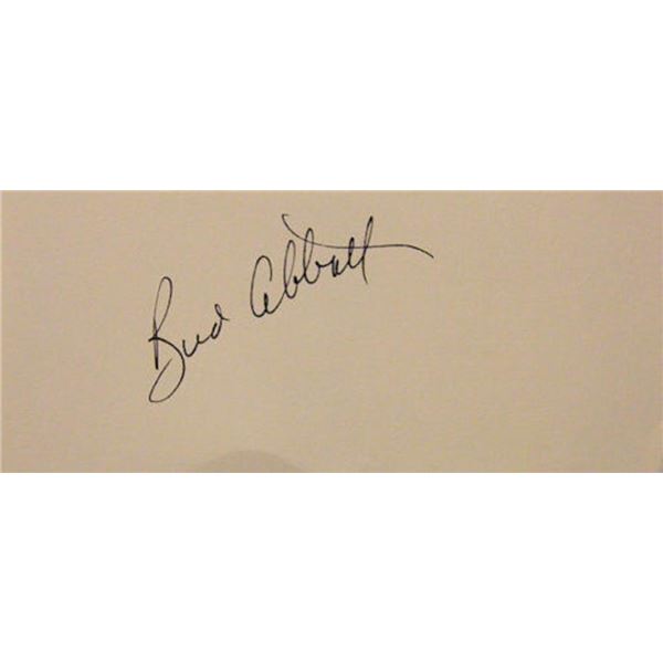 Bud Abbott signature slip
