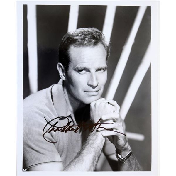 Charlton Heston signed photo