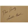 Image 1 : Desi Arnaz and Lucille Ball signature slip