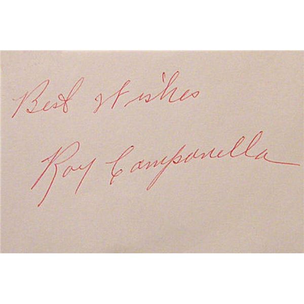 MLB Roy Campanella signature slip