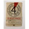 Image 1 : Foreigner '81-82 Tour Backstage Pass