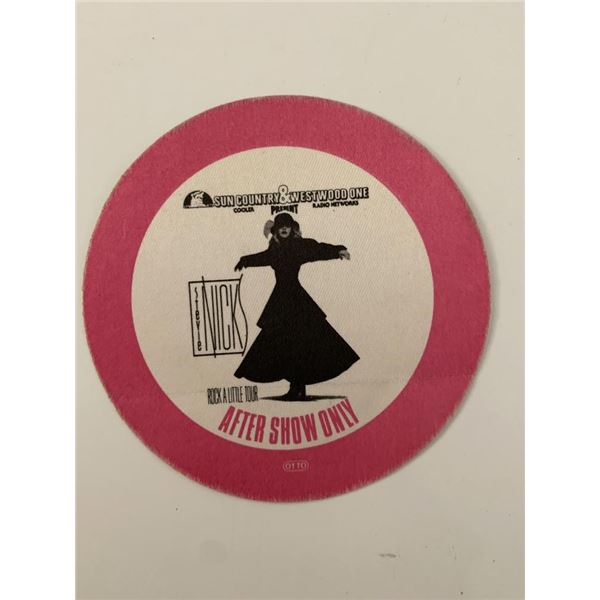 Stevie Nicks backstage pass