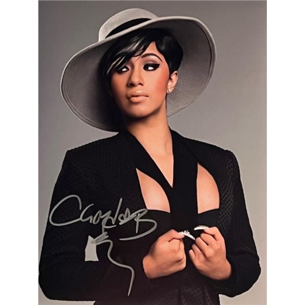Rapper Cardi B signed photo