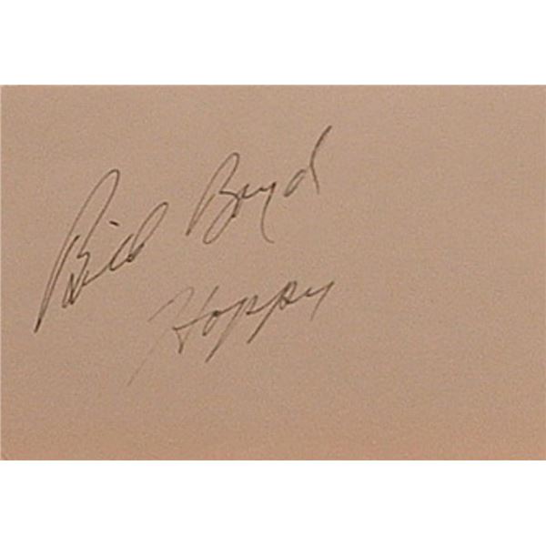 Bill Boyd signature slip