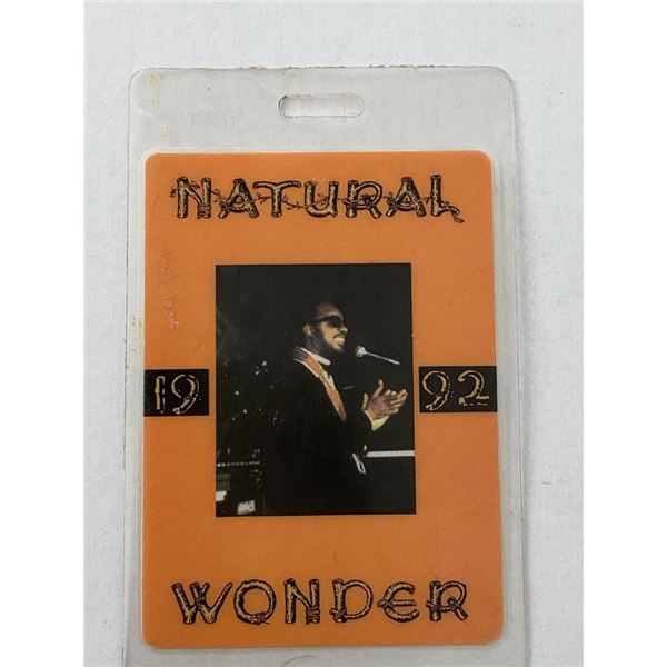 Stevie Wonder Natural Wonder 1992 Tour Backstage Pass