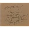 Image 1 : Marx Brothers signature slip