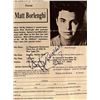 Image 1 : All my Children star Matt Borlenghi autographed invitation