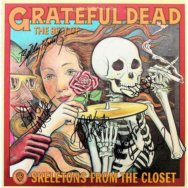 The Grateful Dead The Best Of Skeletons From The Closet signed album
