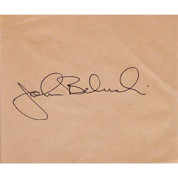 John Belushi signature slip