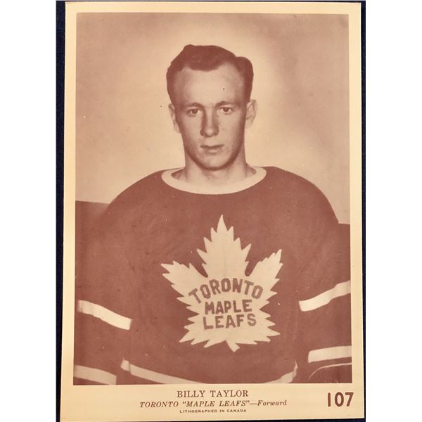 1940-41 O-PEE-CHEE V301-2 BILLY TAYLOR ROOKIE CARD
