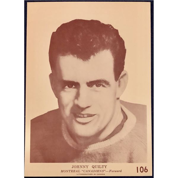1940-41 O-PEE-CHEE V301-2 JOHNNY QUILTY ROOKIE CARD