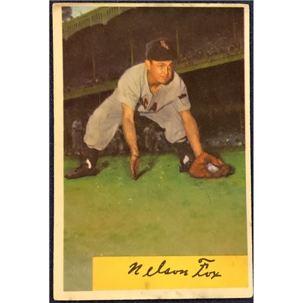 1954 BOWMAN BASEBALL NELLIE FOX (HOF)