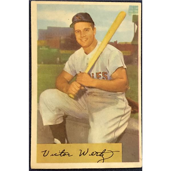 1954 BOWMAN BASEBALL VIC WERTZ