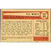 Image 2 : 1954 BOWMAN BASEBALL VIC WERTZ
