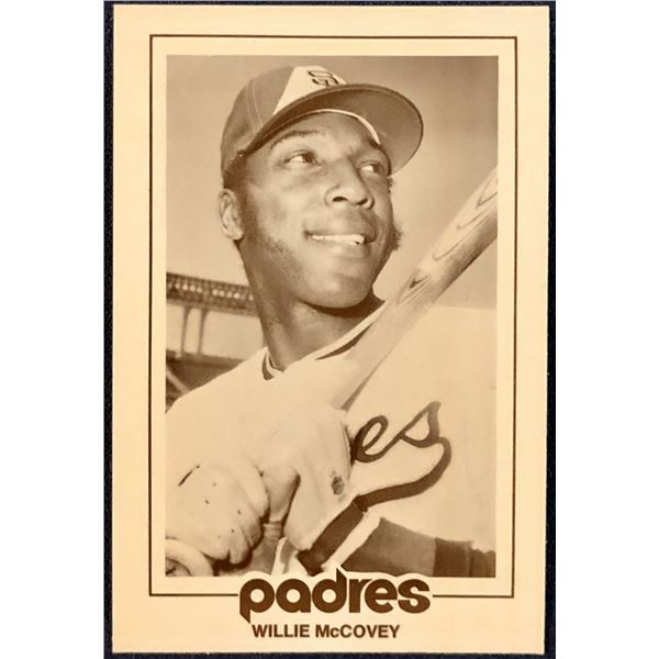 1977 SAN DIEGO PADRES SCHEDULE CARDS - WILLIE McCOVEY (HOF)