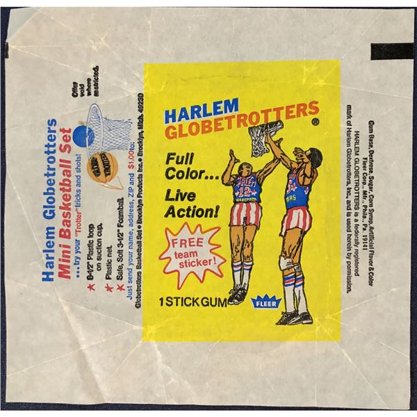 1971 FLEER HARLEM GLOBETROTTERS WRAPPER