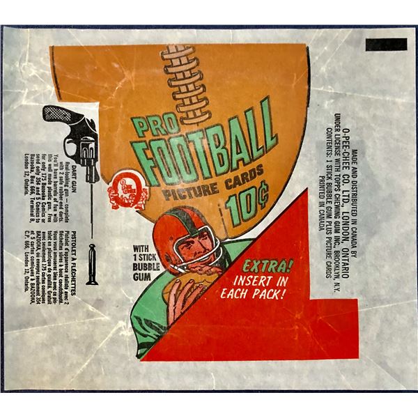 1970 O-PEE-CHEE CFL FOOTBALL WRAPPER