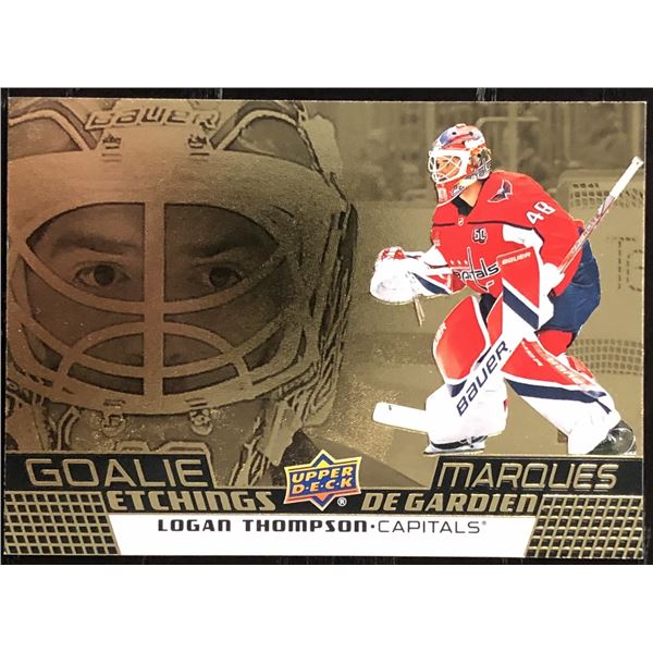 2025-26 UPPER DECK GOALIE ETCHINGS LOGAN THOMPSON