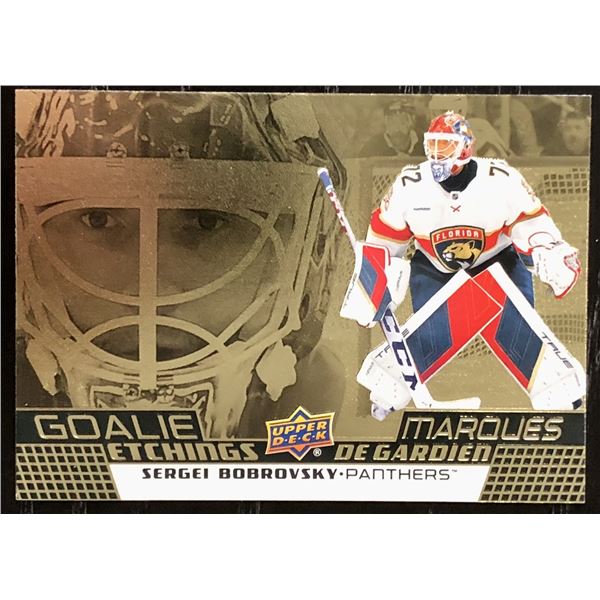 2025-26 UPPER DECK GOALIE ETCHINGS SERGEI BOBROVSKY