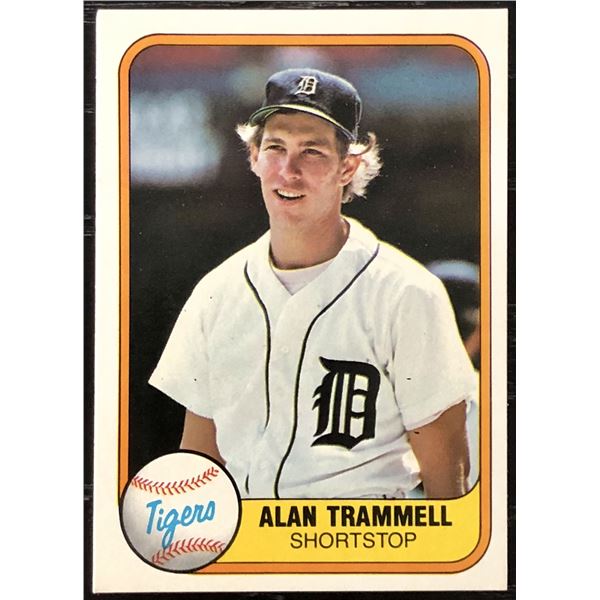 1981 FLEER ALAN TRAMMELL (HOF)