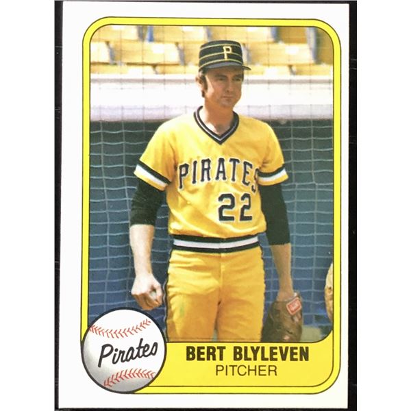 1981 FLEER BERT BLYLEVEN (HOF)