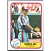Image 1 : 1981 FLEER CHARLIE LEA ROOKIE CARD